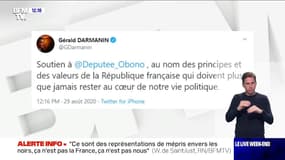 Couverture de Valeurs Actuelles: Gérald Darmanin apporte son soutien à Danièle Obono