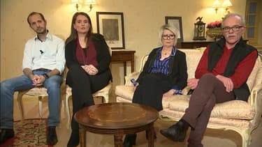 La famille d'Alexia Daval lors d'un entretien exclusif sur BFMTV le 5 mars 2018