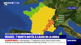Houle en Méditerranée: les pompiers sont "intervenus plus d'une trentaine de fois cet après-midi", selon le directeur du SDIS de l'Hérault