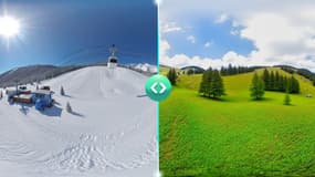 Val Thorens maintenant VS en 2100.