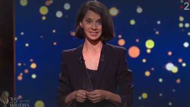 Sophia Aram sur la scène des Molières 2024, le 6 mai