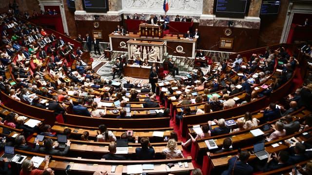 L'hémicycle de l'Assemblée nationale lors d'une séance de questions au gouvernement, le 19 juillet 2022.