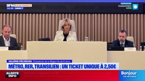 Valérie Pécresse détaille les prix des tickets uniques métro/RER et bus/tram et du pass Liberté +