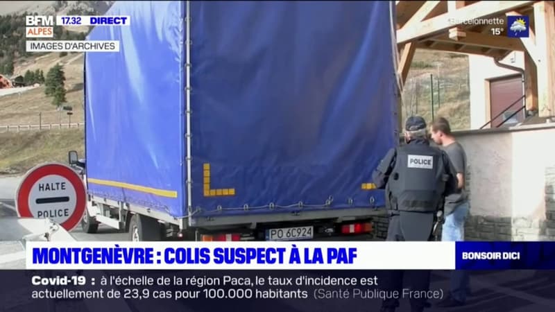 Montgenèvre: un colis suspect à la police aux frontières