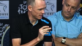 Dave Brailsford, le manager de la Sky, ici aux côtés de Chris Froome.