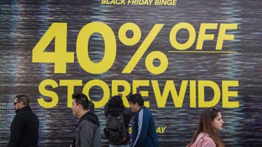 Magasin à Los Angeles en Californie à l'occasion du Black Friday 2019.