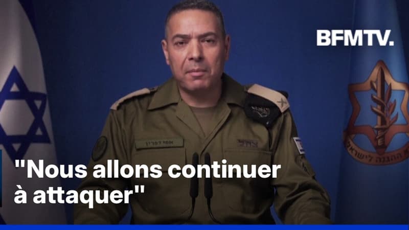 Effie Defrin, porte-parole de Tsahal, s'exprime au cinquième jour de la guerre