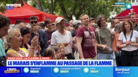 "Je suis hyper contente de voir Paris comme ça": le Marais s'enflamme au passage de la flamme olympique