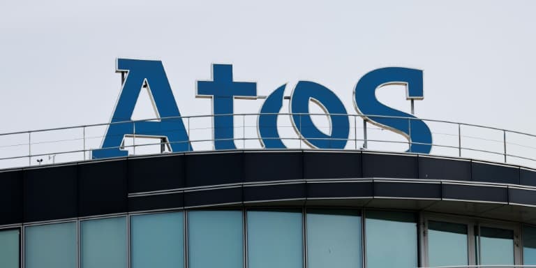 Le siège du groupe d'informatique français Atos, situé à Bezons (Val-d'Oise), près de Paris, photographié le 26 avril 2024