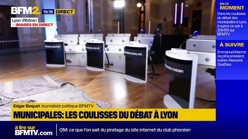 Municipales à Lyon: dans les coulisses du débat à suivre ce soir à 20H55 sur BFMTV et BFM Lyon