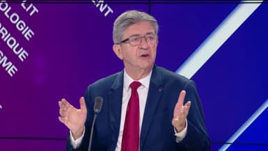 Jean-Luc Mélenchon sur le plateau de "BFM Politique" le 18 juin 2023