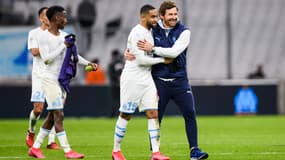 Andre Villas-Boas et les joueurs de l'OM