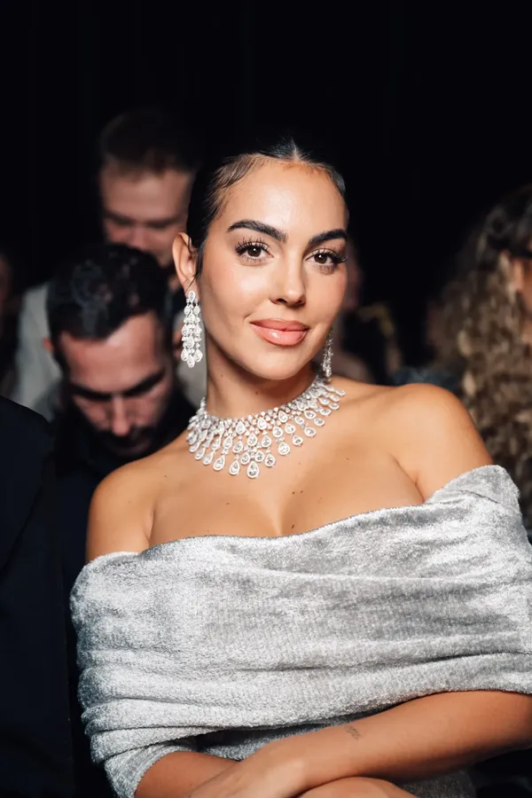 Georgina Rodriguez au salon de haute joaillerie Messika, le 26 septembre 2024