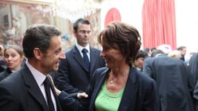 La députée UMP Chantal Brunel (ici en compagnie de Nicolas Sarkozy).