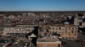 La ville détruite de Mayfield, au Kentucky, après le passage de la tornade meurtrière 