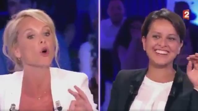 Najat Vallaud-Belkacem et Vanessa Burggraf dans ONPC