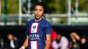 Ethan Mbappé avec le PSG en Youth League en 2022