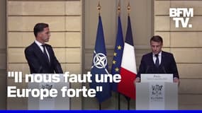 La conférence de presse d'Emmanuel Macron avec le secrétaire général de l'Otan en intégralité