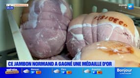 Un jambon normand en or
