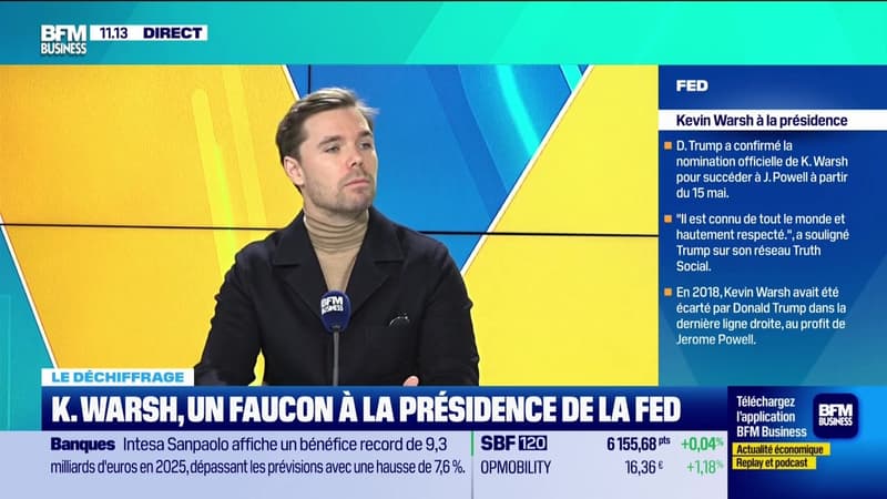 Le déchiffrage : K. Warsh, un faucon à la présidence de la Fed - 02/02