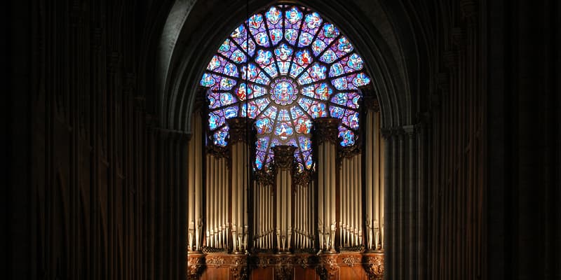 L'orgue de Notre-Dame de Paris. 