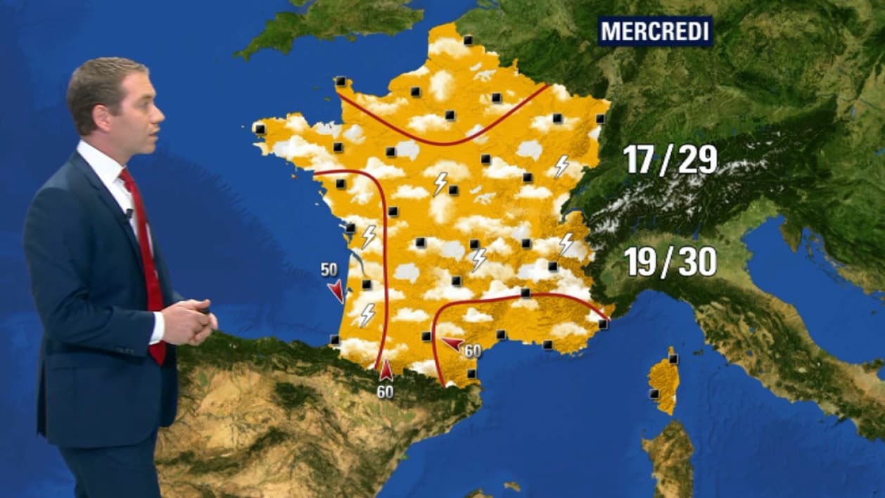 Prévisions météo du mercredi Prévisions météo du mercredi