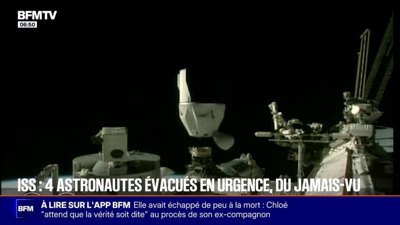 Quatre astronautes quittent prématurément l'ISS pour raison médicale