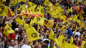 Des supporters de La Rochelle, à Marseille le 28 mai 2022