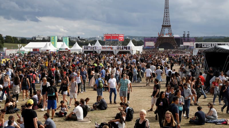 Samedi 22 juillet, lors de la première édition du festival Lollapalooza, à Paris. 