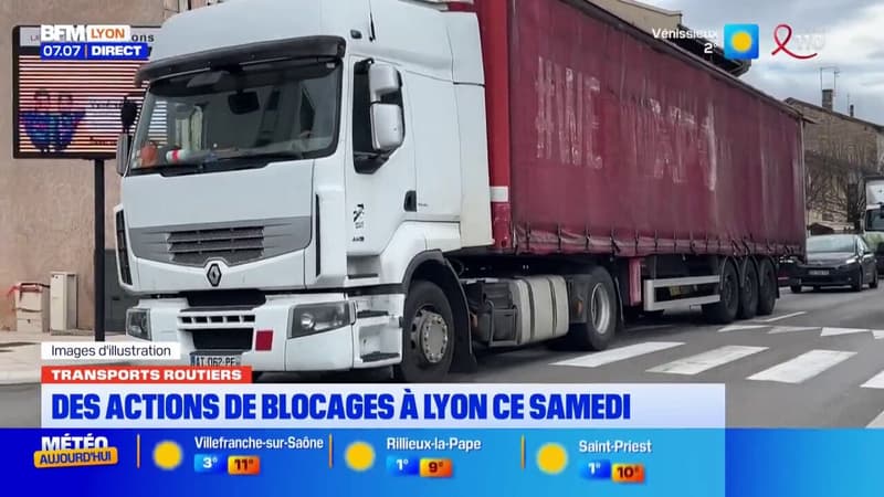 Transports routiers : Des actions de blocage à Lyon ce samedi