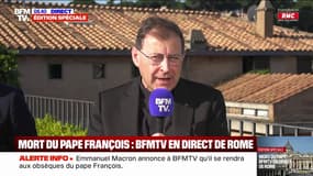 Mort du pape François: "Il était aussi là pour faire des ponts entre les grandes religions", estime le recteur du séminaire français de Rome