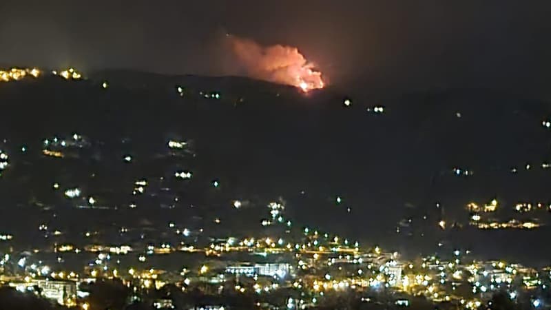 Incendie à Saint-Vallier, secteur du Pilon.