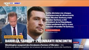 ÉDITO - Rencontre entre Nicolas Sarkozy et Jordan Bardella: "Un échange courtois et chaleureux", selon l'entourage du président du Rassemblement national