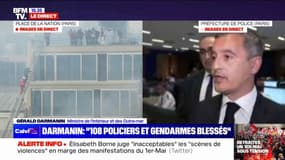 Manifestations du 1er-Mai: il y a eu "291 interpellations dont 90 à Paris", affirme Gérald Darmanin
