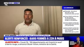 Fermeture des bars à 22 heures à Paris : "C'est l'incompréhension totale" - 23/09