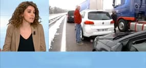 Chutes de neige: l'autoroute A4 bloquée entre Metz et Strasbourg