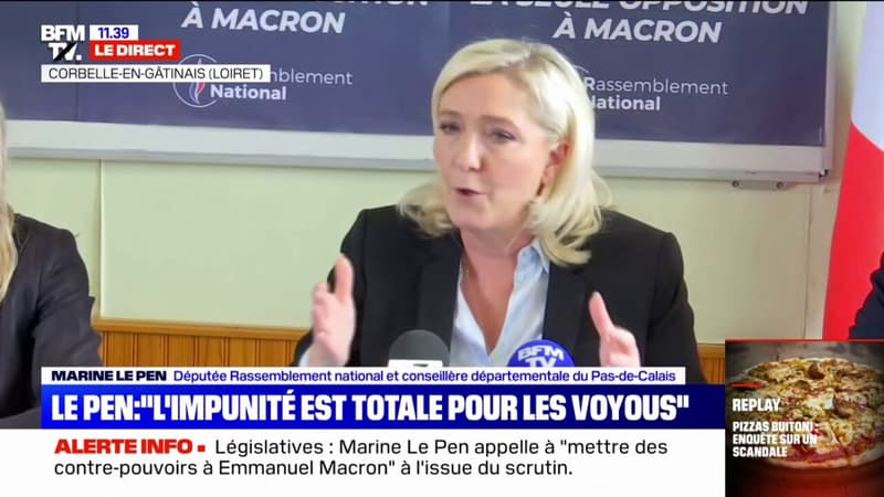 Marine Le Pen s'indigne des 