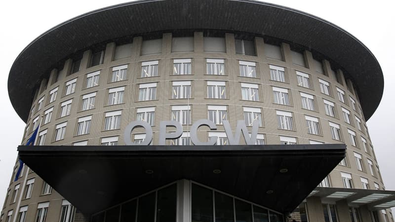 Le siège de l'OIAC (OPCW en anglais), à La Haye, aux Pays-Bas.