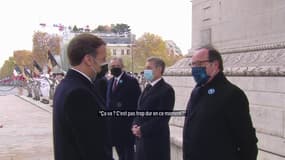 "Ça va, pas trop dur ?": l'échange entre Hollande et Macron lors des commémorations du 11-Novembre