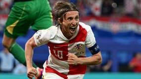 Luka Modric lors du match Croatie-Italie à l'Euro, le 24/06/2024