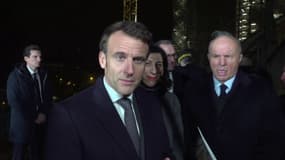 "On ne pouvait pas dire aux gens vous allez en prendre pour 10 ou 15 ans", Emmanuel Macron en visite sur le chantier de Notre-Dame justifie l'objectif d'une réouverture du monument en 2024