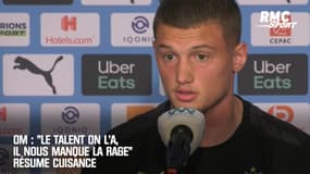 OM : "Le talent on l'a, il nous manque la rage" résume Cuisance
