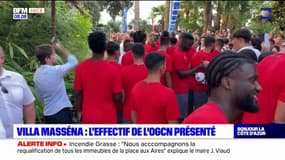 OGC Nice: 1500 fans présents devant la villa Masséna pour la présentation de l'effectif