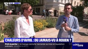 Fortes chaleurs au mois d'avril: à Rouen, les habitants profitent des 28°C de prévu ce mercredi