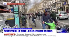 Paris: au boulevard Sébastopol, la piste cyclable la plus empruntée de la capitale