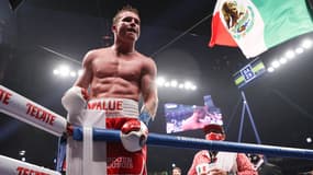 Canelo Alvarez après sa victoire sur Callum Smith en décembre 2020