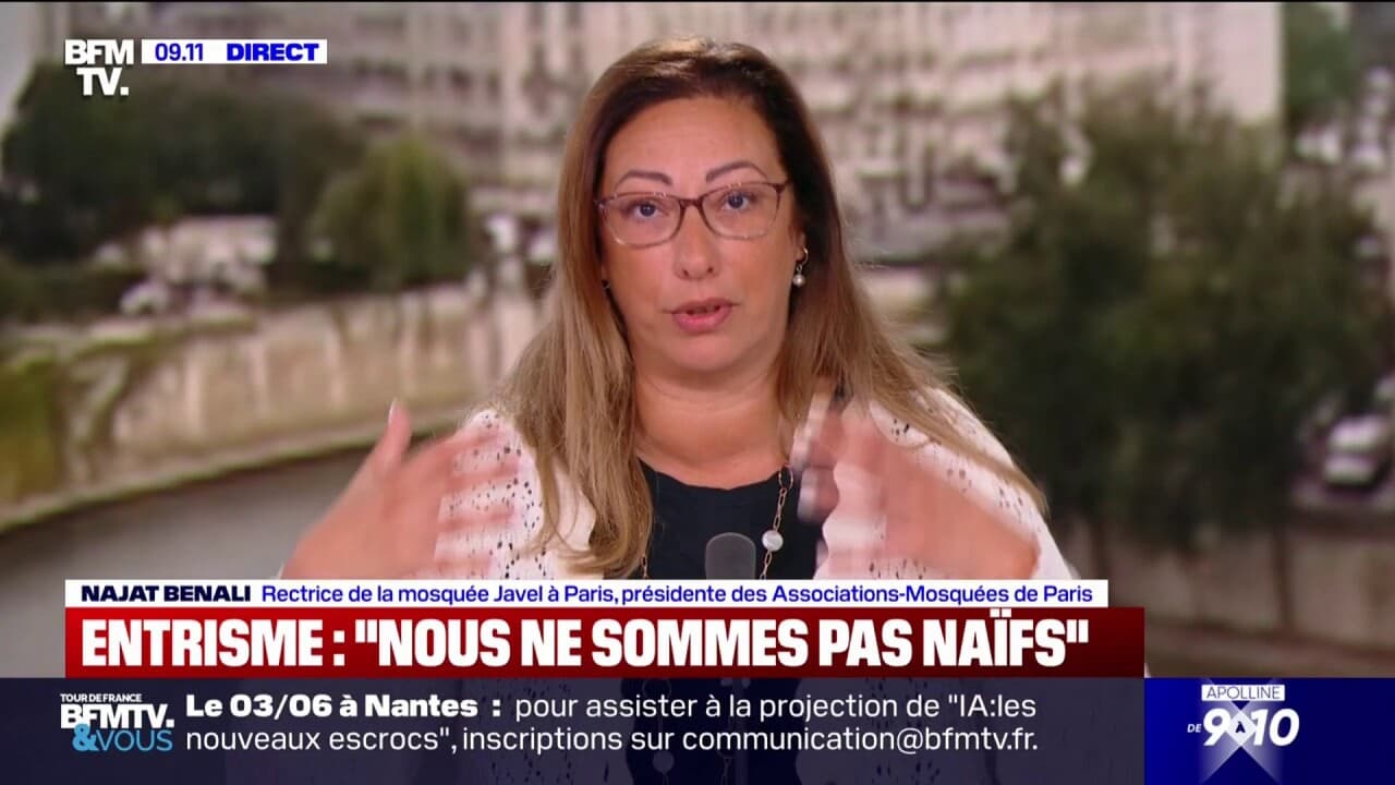 Entrisme islamiste: “ce rapport nous inquiète, car il va essentialiser la communauté musulmane”, réagit najat benali (rectrice de la mosquée javel de 