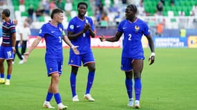 Les joueurs de l'équipe de France Espoirs le 22 juin 2025