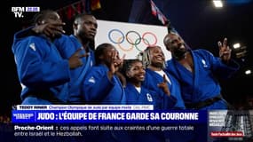 "J'attends qu'on me pince": la réaction de Teddy Riner après la victoire de l'équipe de France de judo mixte