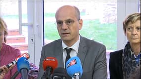 Le ministre de l'Education nationale Jean-Michel Blanquer, le 15 décembre 2017 dans les Pyrénées-Orientales. 